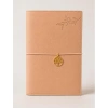 VICTORIAS JOURNALS CHARM HAYAT AĞACI 126-2746 VEGAN DERİ KAPAK 13X18 cm 100 gr. 96 YP. KREM ÇİZGİLİ DEFTER PASTEL PEMBE
