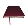 VICTORIAS JOURNALS SMYTH ART 126-2802 ESNEK KAPAK A5 100gr. 96YP. ÇİZGİSİZ (DÜZ) KENAR DESENLİ DEFTER BORDO
