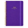 VICTORIAS JOURNALS 1606 CANVAS SERT KAPAK A5  100gr.160 SYF. NOKTALI DEFTER MOR
