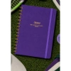 VICTORIAS JOURNALS 1606 CANVAS SERT KAPAK A5  100gr.160 SYF. NOKTALI DEFTER MOR
