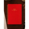 VICTORIAS JOURNALS 1604 CANVAS SERT KAPAK A5  100gr.160 SYF. NOKTALI DEFTER KIRMIZI