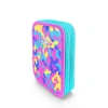 CORAL HIGH KIDS 31101 PEMBE SARI LAVANTA KAMUFLAJ DESENLİ ÇİFT KATLI KALEM ÇANTASI