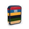 CORAL HIGH KIDS 31103 RENKLİ ÇİZGİ DESENLİ ÇİFT KATLI KALEM ÇANTASI