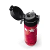 CORAL HIGH 31792 SARI KIRMIZI TARAFTAR DESENLİ PİPETLİ VE DİREKT İÇİM ÇELİK TERMOS 500ML