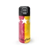 CORAL HIGH 31792 SARI KIRMIZI TARAFTAR DESENLİ PİPETLİ VE DİREKT İÇİM ÇELİK TERMOS 500ML