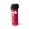 CORAL HIGH 31792 SARI KIRMIZI TARAFTAR DESENLİ PİPETLİ VE DİREKT İÇİM ÇELİK TERMOS 500ML