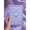 VICTORIAS JOURNALS 126-2645 FLEUR VEGAN DERİ SERT KAPAK A5 120gr.80P. NOKTALI DEFTER - MOR