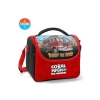 CORAL HIGH 37163 KIDS SİYAH KIRMIZI İTFAİYE DESENLİ THERMO BESLENME ÇANTASI