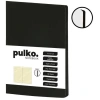 PULKO NOTEBOOK PND309436 KLASİK SERT KAPAK 15x21cm 80gr.224 SAYFA TERMO DERİ ÇİZGİLİ DEFTER - SİYAH