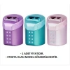 FABER CASTEL 183900 SPARKLE SÜRGÜLÜ ÇİFT GÖZLÜ HAZNELİ KALEMTRAŞ - TEKLİ