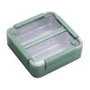 VAGONLİFE PASLANMAZ ÇELİK BÖLMELİ YEMEK KABI 2 BÖLMELİ - LUNCH BOX BL9807-2 1100 ML - YEŞİL