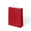 KİKA 1000490 BÜKÜM SAPLI 25x12x31cm HEDİYELİK KAĞIT ÇANTA KIRMIZI  - TEKLİ