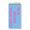 DEFFTER FABOOKS MİNİ BLOKNOT SPİRALLİ 7x14cm 60 YP. - YOU ARE SUPER DUPER AMAZING TALENTED