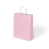 KİKA 1000484 BÜKÜM SAPLI 25x12x31cm HEDİYELİK KAĞIT ÇANTA PEMBE  - TEKLİ