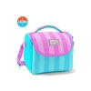 CORAL HIGH 11787 KIDS TURKUAZ PEMBE ÇİZGİLİ THERMO BESLENME ÇANTASI