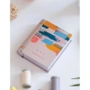 DAKS 2003 HEDİYELİK TENEKE KUTU KİTAP ŞEKİLLİ - BOOK TIN ART ABSTRACTED 9.5x11x3cm