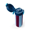 CORAL HIGH 31788 BORDO MAVİ TARAFTAR DESENLİ PİPETLİ VE DİREKT İÇİM ÇELİK TERMOS 500ML