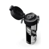 CORAL HIGH 31789 SİYAH BEYAZ KARTAL TARAFTAR DESENLİ PİPETLİ VE DİREKT İÇİM ÇELİK TERMOS 500ML