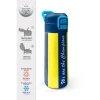 CORAL HIGH 31791 SARI LACİVERT ÇUBUKLU TARAFTAR DESENLİ PİPETLİ VE DİREKT İÇİM ÇELİK TERMOS 500ML