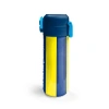 CORAL HIGH 31791 SARI LACİVERT ÇUBUKLU TARAFTAR DESENLİ PİPETLİ VE DİREKT İÇİM ÇELİK TERMOS 500ML