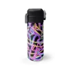 CORAL HIGH 38130 SİYAH RENKLİ NEON DESENLİ PİPETLİ VE DİREKT İÇİM ÇELİK TERMOS 500ML