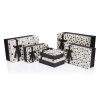 GIPTA BLACK WHITE GOLD DİKDÖRTGEN HEDİYE KUTUSU BX6856 B 140x200x80mm - TEKLİ