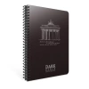 GIPTA DARK PLASTİK SPİRALLİ PP KAPAK DEFTER 12X17 50YP. SİYAH ÇİZGİSİZ DEFTER - 2674