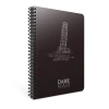 GIPTA DARK PLASTİK SPİRALLİ PP KAPAK DEFTER 12X17 50YP. SİYAH ÇİZGİSİZ DEFTER - 2674