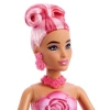 MATTEL JMF56/JMF59 BARBIE PETAL POP SÜRPRİZ ÇİÇEK SERİSİ KIRMIZI GÜL ELBİSELİ BEBEK 14 CM 3+