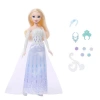 DISNEY JJY36 FROZEN KARLAR ÜLKESİ JEWEL REVEAL SÜRPRİZ TAKILAR ELSA KOLEKSİYON BEBEK 28 CM 3+