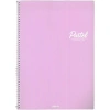 PAPİRÜS PASTEL PP. KAPAK SPİRALLİ A4 72YP. KARELİ DEFTER - TEKLİ