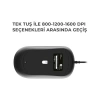 LENOVO LECOO MS104 USB KABLOLU MOUSE SİYAH