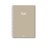 PAPİRÜS PASTEL PP KAPAK SPİRALLİ 19X27 72YP. KARELİ DEFTER
