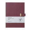 VICTORIAS JOURNALS 226-2307 19x25cm A4 EXECUTIVE KENAR YALDIZLI ESNEK KAPAK HAFTALIK AJANDA - BORDO