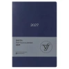 VICTORIAS JOURNALS 226-2324 14x20,5 cm A5 SMYTH ESNEK KAPAK GÜMÜŞ YALDIZ KENAR HAFTALIK AJANDA - MAVİ