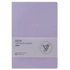 VICTORIAS JOURNALS 226-2328 14x20,5 cm A5 SMYTH ESNEK KAPAK GÜMÜŞ YALDIZ KENAR HAFTALIK AJANDA - LİLA