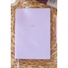 VICTORIAS JOURNALS 226-2328 14x20,5 cm A5 SMYTH ESNEK KAPAK GÜMÜŞ YALDIZ KENAR HAFTALIK AJANDA - LİLA