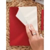 VICTORIAS JOURNALS 226-2330 14x20,5 cm A5 SMYTH ESNEK KAPAK GÜMÜŞ YALDIZ KENAR HAFTALIK AJANDA - KIRMIZI