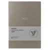 VICTORIAS JOURNALS 226-2333 14x20,5 cm A5 SMYTH ESNEK KAPAK GÜMÜŞ YALDIZ KENAR HAFTALIK AJANDA - GÜMÜŞ