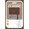 VICTORIAS JOURNALS 226-2359 9x14 cm CLASSIC SERT KAPAK CEPLİ LASTİKLİ HAFTALIK AJANDA - KAHVERENGİ