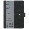 VICTORIAS JOURNALS 226-2394 14x20,5 cm NUBO 416 SAYFA DEĞİŞEBİLEN İÇ ESNEK KAPAK GÜNLÜK AJANDA - KOYU GRİ