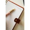 VICTORIAS JOURNALS 226-2395 14x20,5 cm NUBO 416 SAYFA DEĞİŞEBİLEN İÇ ESNEK KAPAK GÜNLÜK AJANDA - KAHVERENGİ