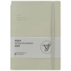 VICTORIAS JOURNALS 226-2401 14x20,5 cm KUKA 416 SAYFA RENKLİ KENAR LASTİKLİ CEPLİ ESNEK KAPAK GÜNLÜK AJANDA - AÇIK YEŞİL
