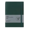 VICTORIAS JOURNALS 226-2405 14x20,5 cm KUKA 416 SAYFA RENKLİ KENAR LASTİKLİ CEPLİ ESNEK KAPAK GÜNLÜK AJANDA - ORMAN YEŞİLİ