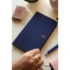 VICTORIAS JOURNALS 226-4065 10x17 cm CANVAS 100 GR HAFTALIK AJANDA - LACİVERT