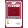 VICTORIAS JOURNALS 226-2303 19X25 A4 CLASSIC SERT KAPAK CEPLİ LASTİKLİ HAFTALIK AJANDA - KIRMIZI