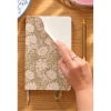 VICTORIAS JOURNALS 226-2320 13x21cm SMYTH VEGAN ART SERT KAPAK CEPLİ LASTİKLİ HAFTALIK AJANDA - DESEN 4