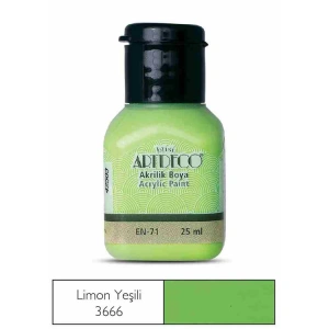 ARTDECO AKRİLİK BOYA 25 ML. LİMON YEŞİLİ 070A-3666