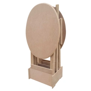 TEKNOPOİNT AHŞAP SP6 2Lİ YUVARLAK SEHPA