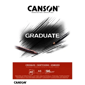 CANSON A5 GRADUATE SKETCHING ÇİZİM DEFTERİ 96 GR. 40 YP.